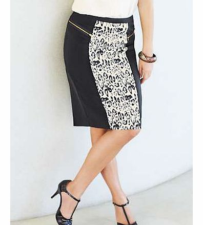 Print Pencil Skirt