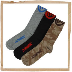 Quag 3 Pack Sock Assorted