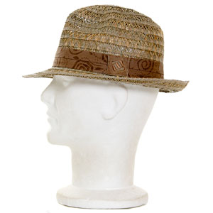 Animal Rush Straw trilby