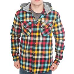 Troney Checked Hood Jacket - Black