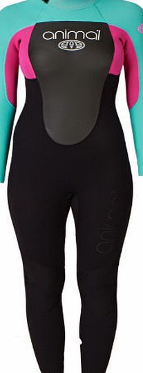 Animal Womens Animal Amp GBS 3/2mm Back Zip Wetsuit -