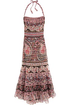 Paisley halter dress