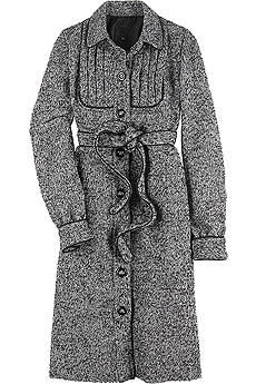 Anna Sui Tweed balloon sleeve coat