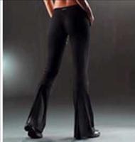 Anniluce :Split Leg Jazz Pants - Small-Black