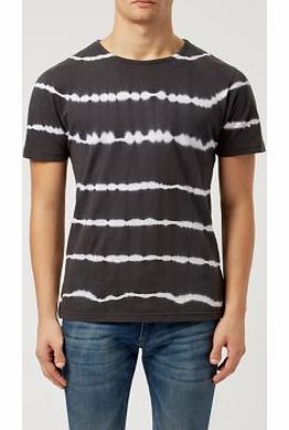 Black Tie Dye Stripe T-Shirt