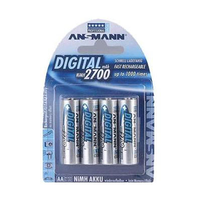 Ansmann 4 x AA NiMh 2700mAh Batteries