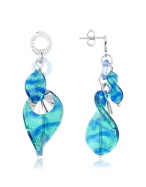 Antica Murrina Twister - Murano Glass and Sterling Silver Drop