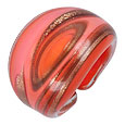 Laguna - Coral & Gold Murano Glass Ring