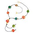 Miriam - Multicolor Murano Glass Beaded Drop Necklace