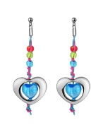 Antica Murrina Veneziana Pamela - Murano Glass and Sterling Silver Heart Earrings