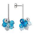 Virginia - Light Blue Murano Glass Drop Earrings