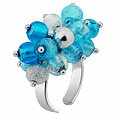 Virginia - Light Blue Murano Glass Ring