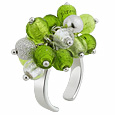 Virginia - Lime Murano Glass Ring