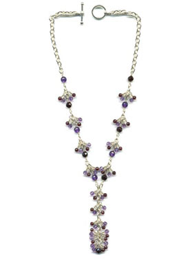 Antonia de Vetta Amethyst Firework Necklace by Antonia de Vetta