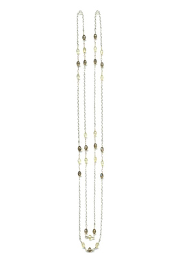 Antonia de Vetta Smoky Quartz Three Stone Chain by Antonia de Vetta