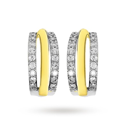 Croisette Gold and Silver Swarovski