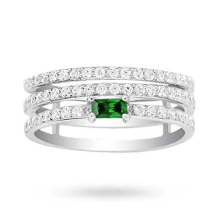 APM Monaco Croisette Sterling Silver and Green
