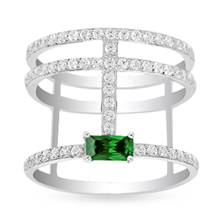 APM Monaco Croisette Sterling Silver Swarovski