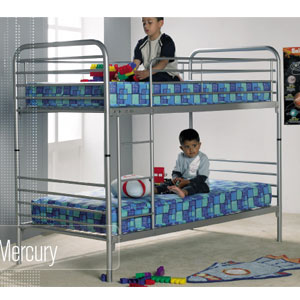 , Mercury, 3FT Single Metal Bunk Bed