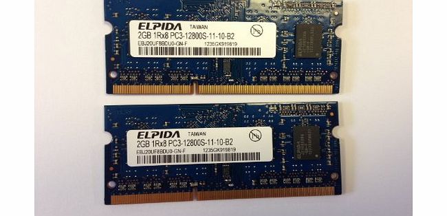 Apple  Mac memory upgrade 4Gb PC3-12800S DDR3 RAM for 2012 Apple Macbook Pros, iMacs and 2011 / 2012 Mac minis