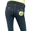 Apple Pocket Faux Denim Jeggings