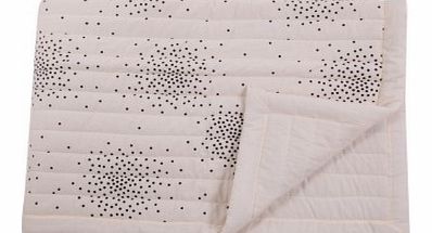 April Showers Cream cover - black dots M