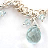 Aqua Briolette Bracelet