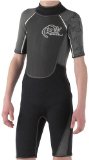 Kangaroo Poo Junior Shortie Wetsuit Black/Grey