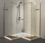 Aqualux Aquaspace Corner Walk Through Shower Enclosure