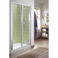 AQUALUX Elite Classic Silver 1000mm Slider Door for Shower Enclosure