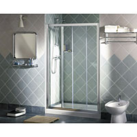 Elite Classic Silver 1200mm Slider Door for Shower Enclosure