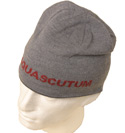 Grey Marl & Red Beanie Wool Hat