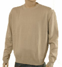 Aquascutum Mens Aquascutum Beige Cotton Sweater with Large House Check