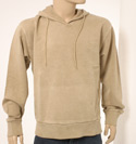 Mens Camel Drawstring Hooded Sweatshirt