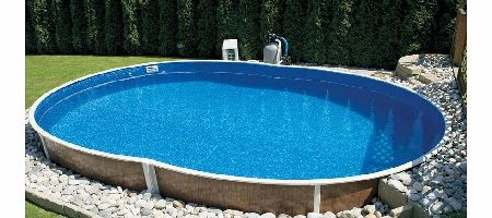 Wood Grain Steel Pool 5.5m x 3.7m