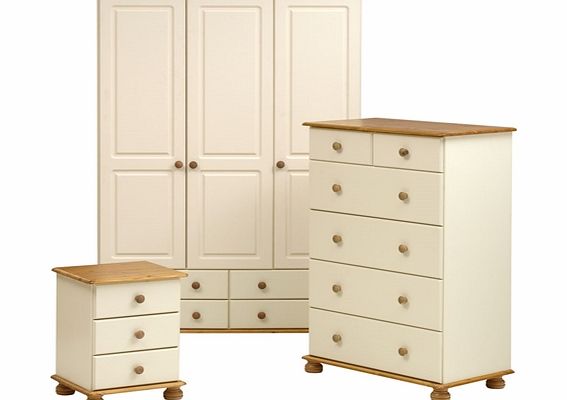 Arabella Painted Triple Wardrobe Bedroom Set