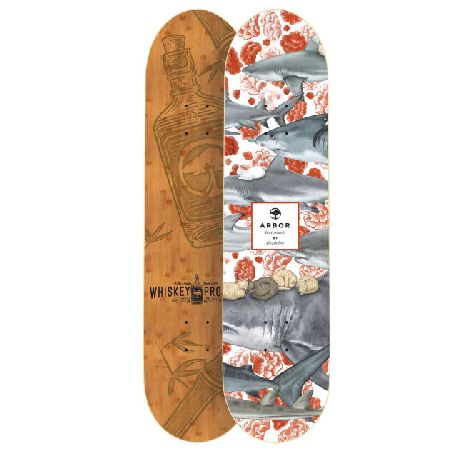 Arbor Whisky Hunter Skateboard Deck - 8.25 inch