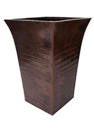 Antique Bronze Zinc Flared Planter