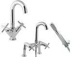 Architeckt Axial Tap Pack 4 - Basin Mixer and Pillar Bath Shower Mixer