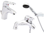 Architeckt Como Bathroom Tap Pack 2 - Basin Mixer and Bath Shower Mixer