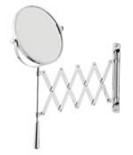 Architeckt Extending Arm Bathroom Mirror with Chrome Plated Brass Body