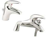 Architeckt Genoa Bathroom Tap Pack 2 - Basin Mixer and Bath Shower Mixer