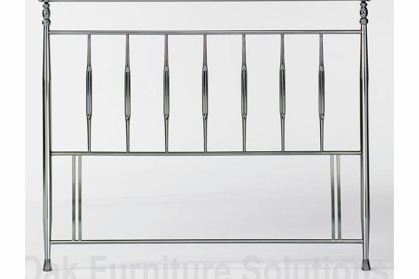 Antique Nickel Headboard - 135m - Double