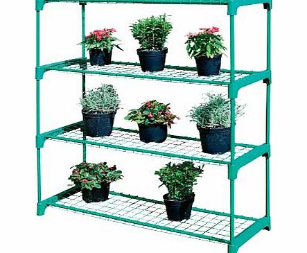 Argos 4 Shelf Tubular Greenhouse Staging - Pack of 2