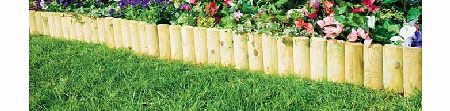 Argos Fixed Log Edging Regular - Pack of 2