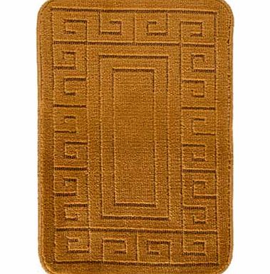 Argos Greek Key Bath Mat Set - Mocha