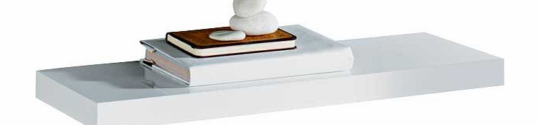 Argos High Gloss 60cm Floating Shelf - White