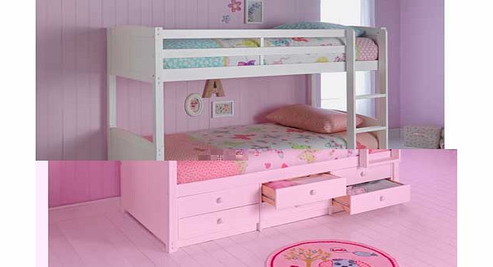 Argos Leigh White Detachable Single Bunk with Ashley