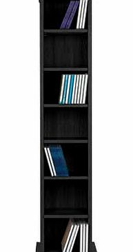 Maine DVD and CD Media Storage Tower - Black Ash