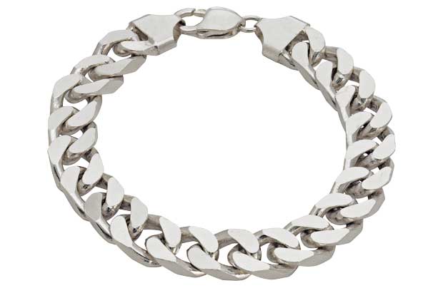 Argos Sterling Silver Solid 2oz Diamond Cut Curb